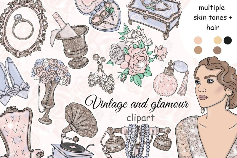 vintage-and-glamour-clipart