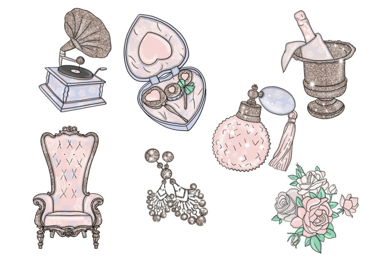 vintage-and-glamour-clipart