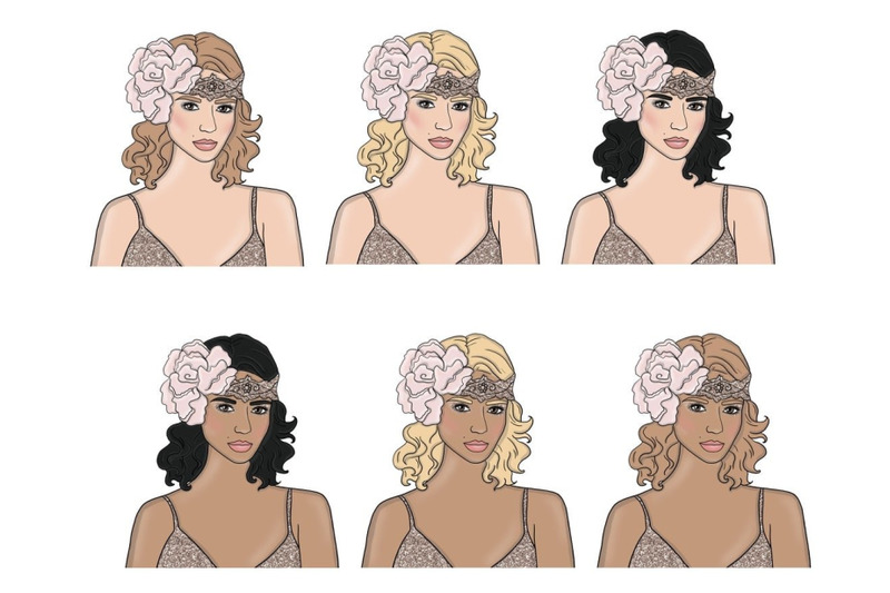 vintage-and-glamour-girls-clipart