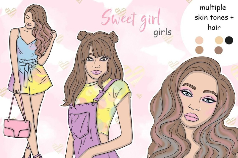 sweet-girl-clipart-girls