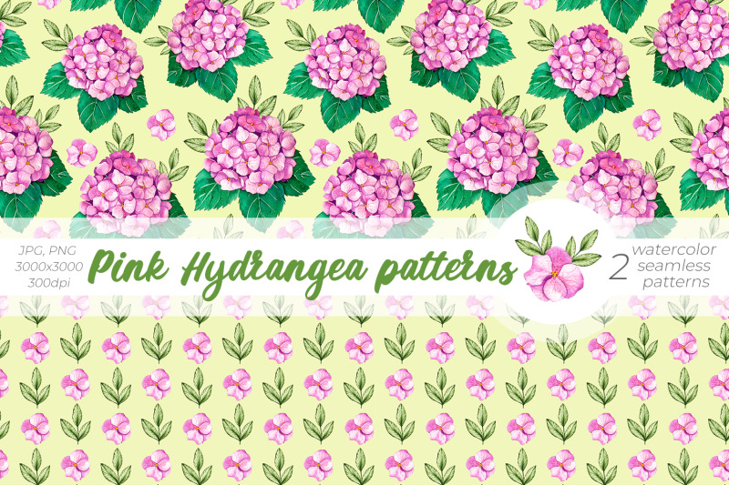 pink-hydrangea-patterns-watercolor-patterns-png-jpg