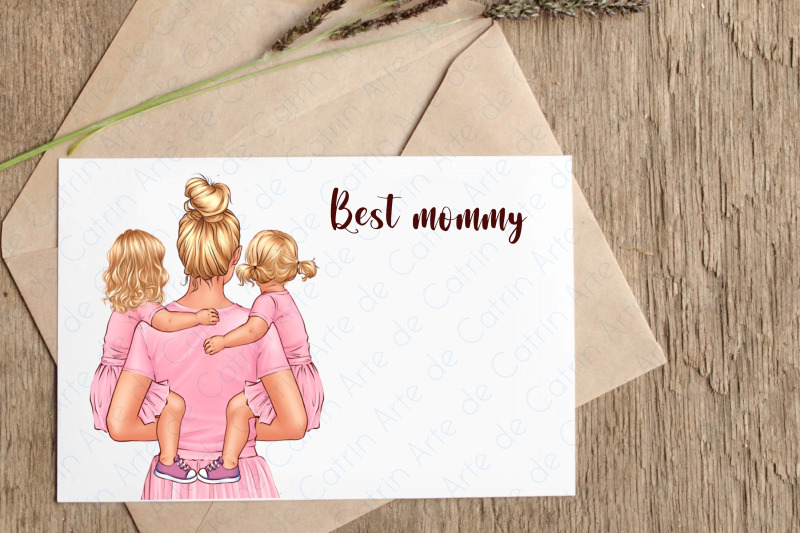 best-mom-clipart-mom-with-babies-in-her-arms