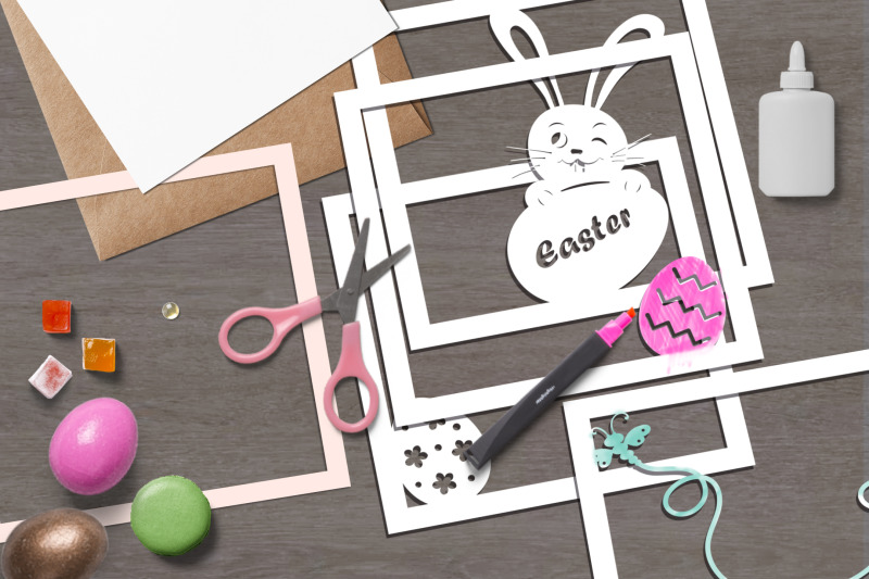 3d-craft-easter-bunny-with-an-egg-paper-cut-svg