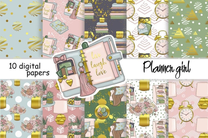 planner-girl-pattern