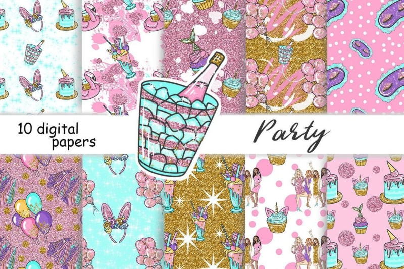 party-girlfriends-pattern