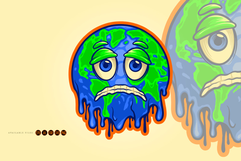 happy-earth-day-melted-globe-illustrations