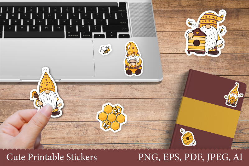 gnomes-and-bee-printable-stickers-print-and-cut-stickers