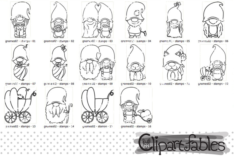 gnome-family-digital-stamps-coloring-for-kids