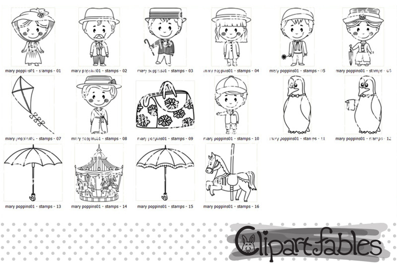 cute-mary-poppins-digital-stamps-carnival