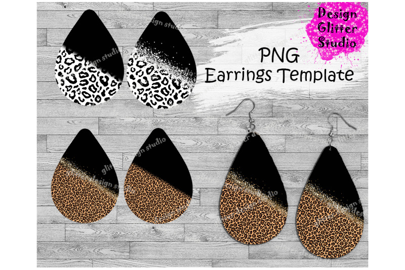 teardrop-earrings-leopard-earrings-sublimation-sublimation-design