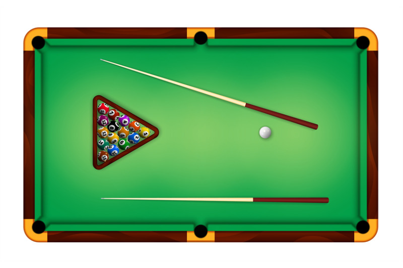 billiard-green-table-top-view-with-balls-and-cue-sticks-realistic-ame