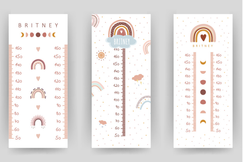 height-chart-for-kids-with-boho-rainbows