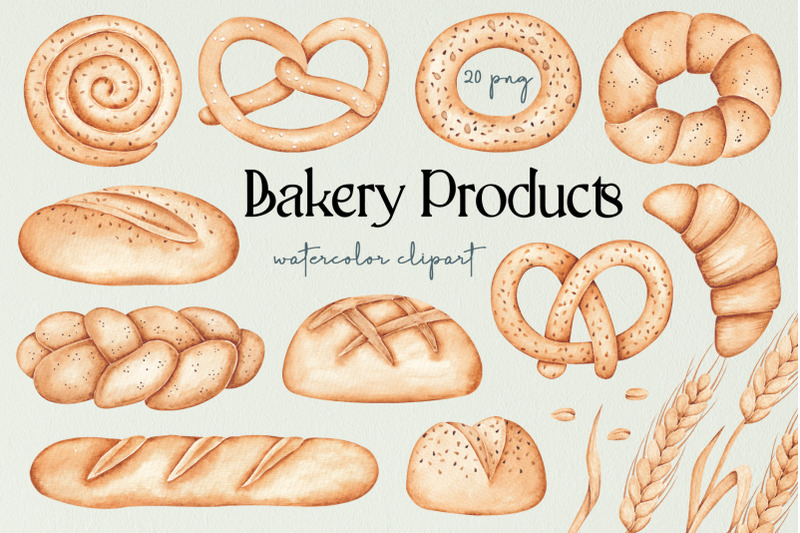 watercolor-clipart-bakery-products