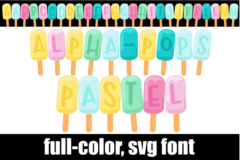 alph-pops-pastel-svg-font