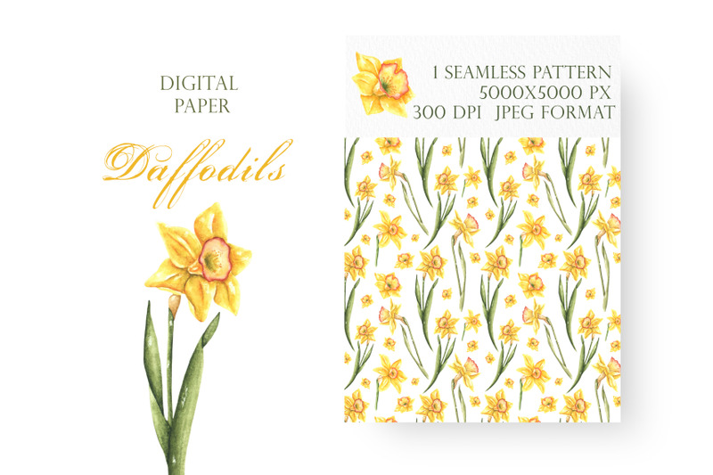 daffodils-seamless-pattern-watercolor-daffodils-spring-flowers