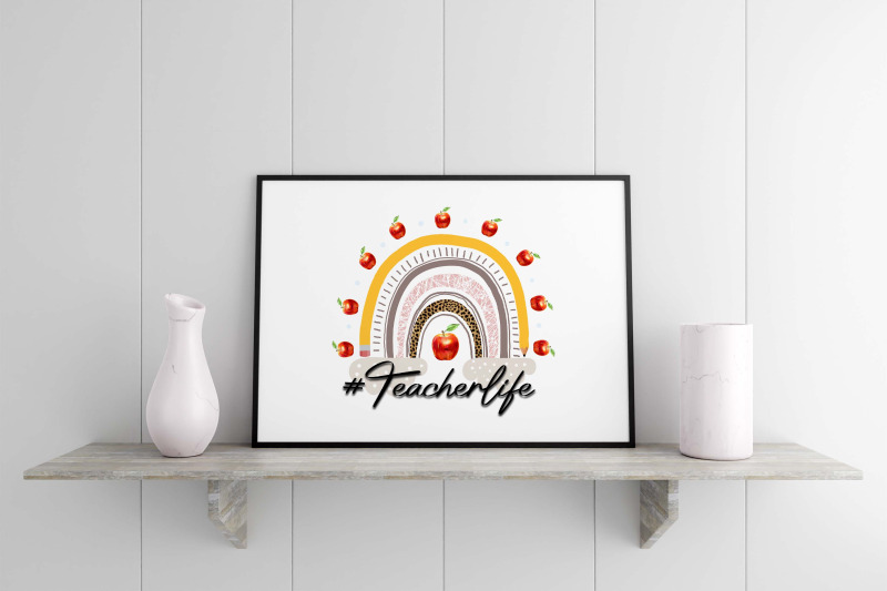 teacher-life-rainbow-sublimation