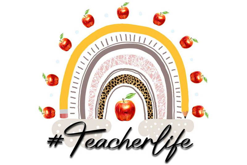 teacher-life-rainbow-sublimation