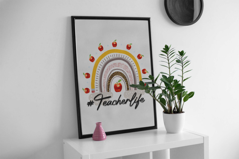 teacher-life-rainbow-sublimation