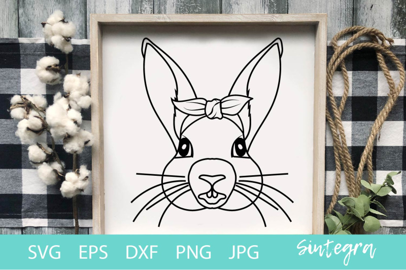 lovely-bunny-with-bandana-svg-file