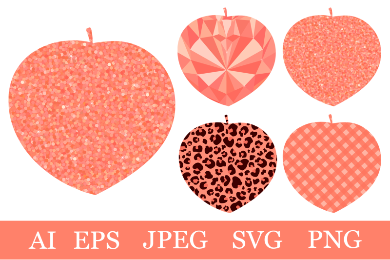 peach-bundle-peach-glitter-peach-gemstone-peach-leopard