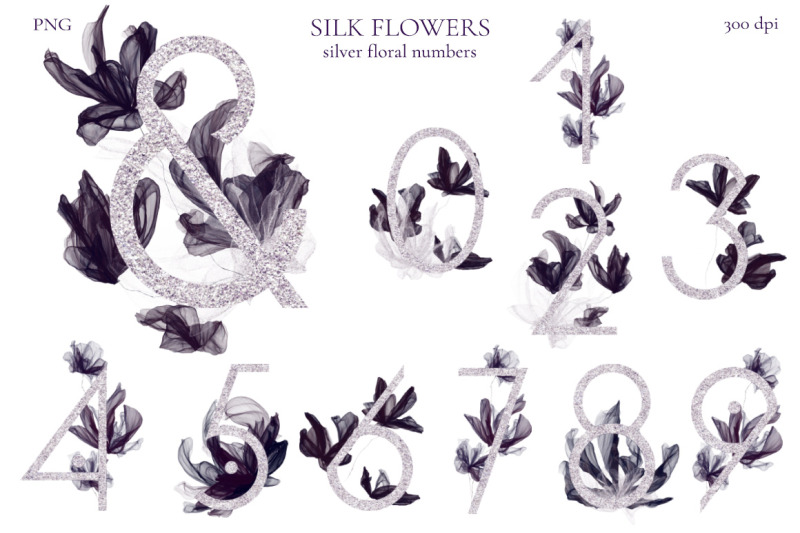 silk-flowers-alphabet-and-elements