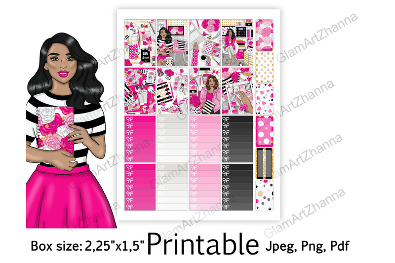 african-american-planner-girl-printable-stickers-2-25-quot-x1-5-quot