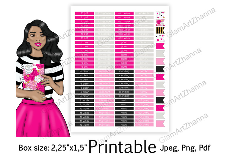 african-american-planner-girl-printable-stickers-2-25-quot-x1-5-quot