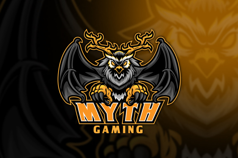 owl-myth-esport-logo-template