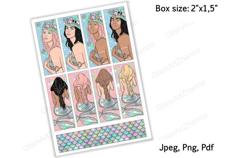 mermaid-printable-stickers-2-quot-x1-5-quot