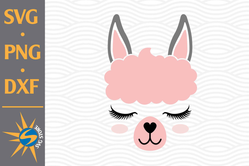 llama-face-svg-png-dxf-digital-files-include