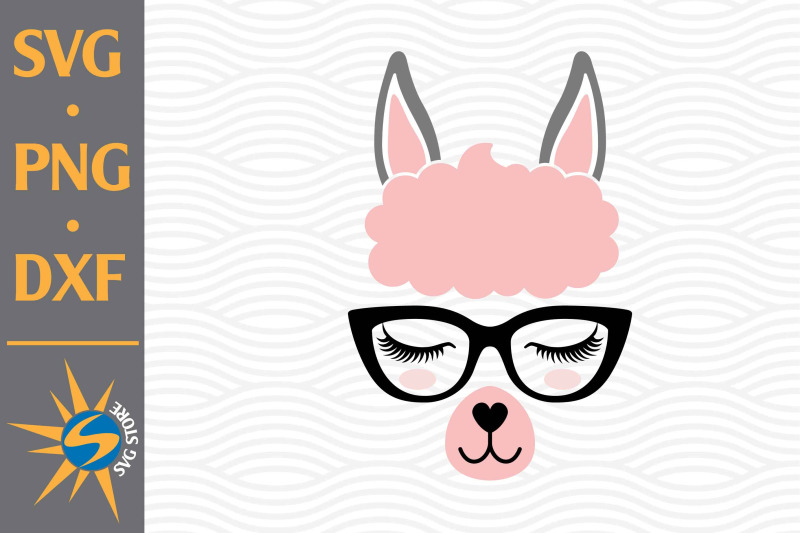 llama-face-svg-png-dxf-digital-files-include