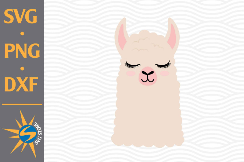 llama-head-svg-png-dxf-digital-files-include