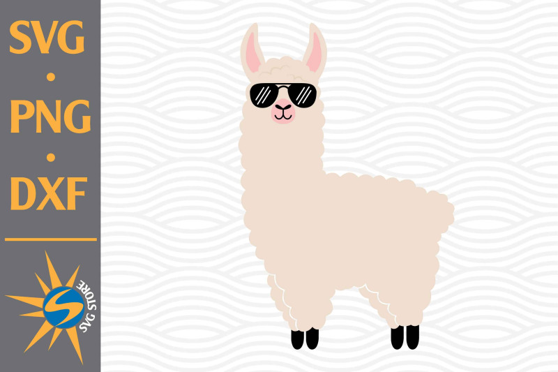 llama-svg-png-dxf-digital-files-include