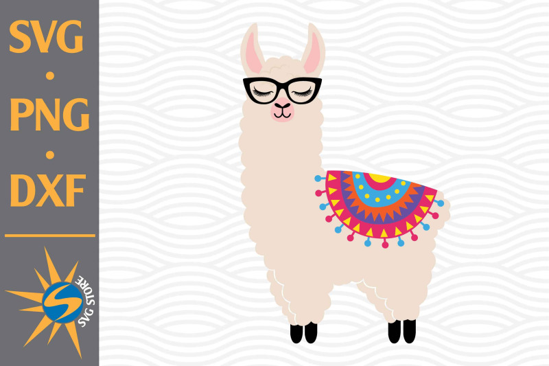 llama-svg-png-dxf-digital-files-include