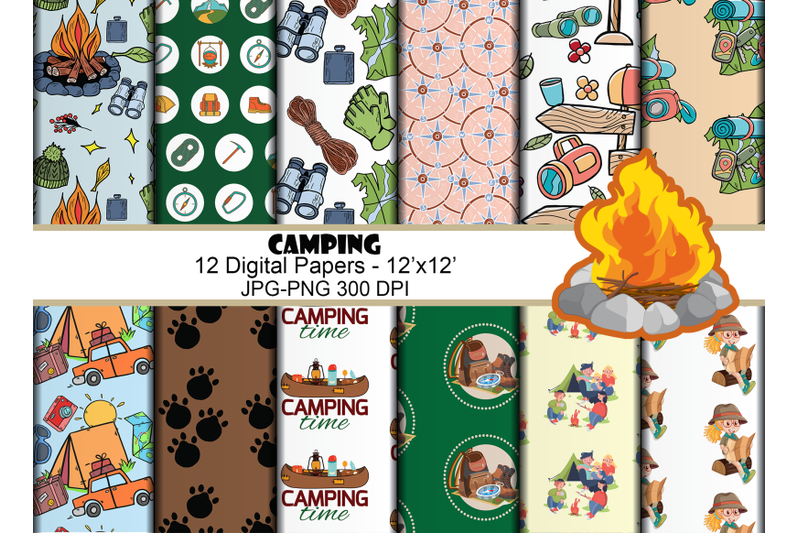 camping-digital-papers-pattern-png