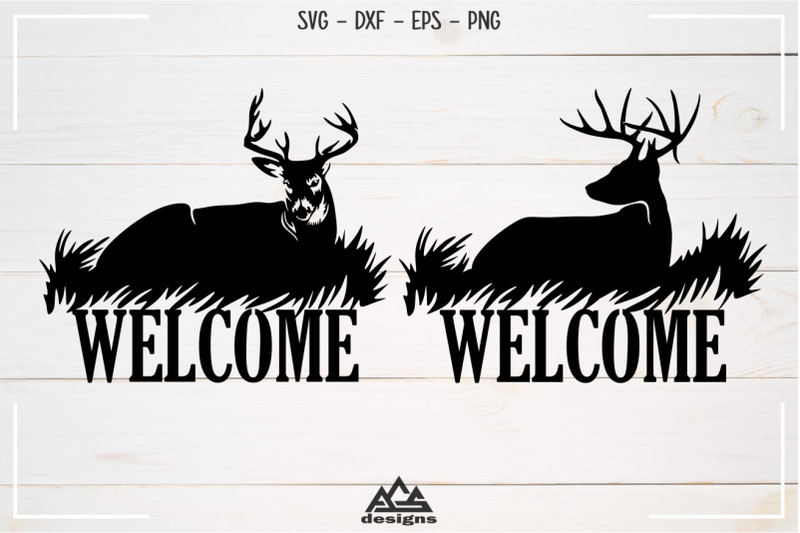 white-tail-deer-buck-decals-n-welcome-sign-svg-design