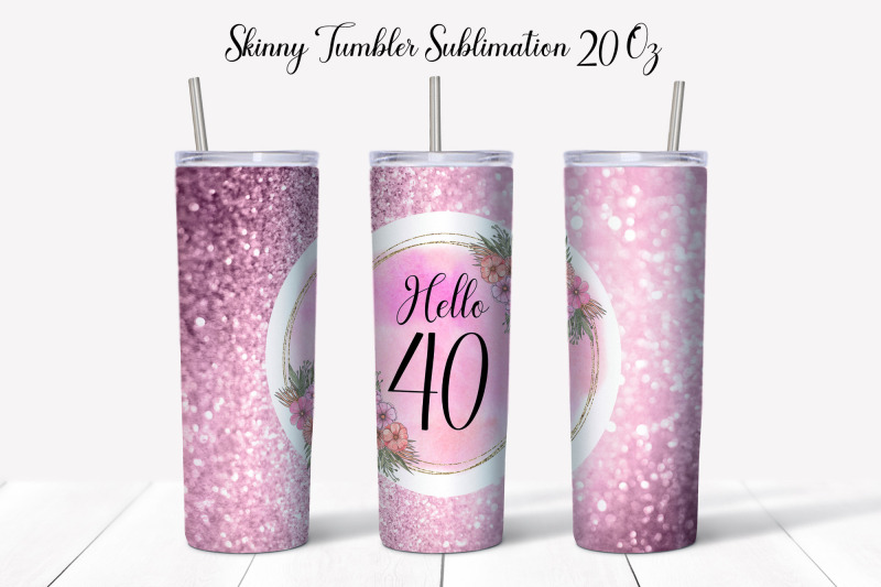 40-birthday-tumbler-sublimation-20-oz