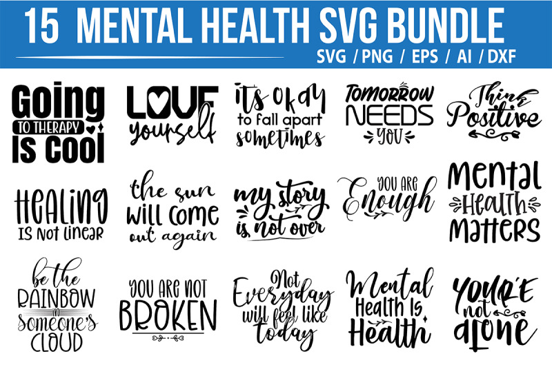 mental-health-svg-bundle