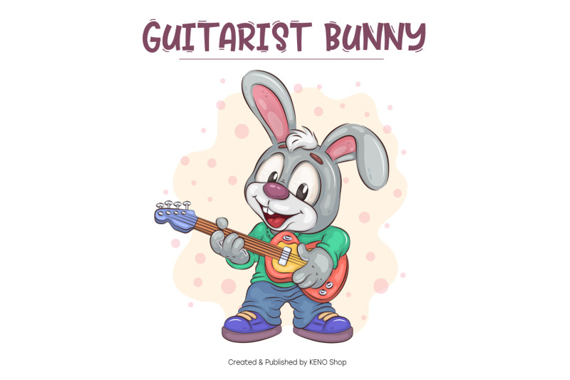 cartoon-bunny-guitarist-t-shirt-png-svg