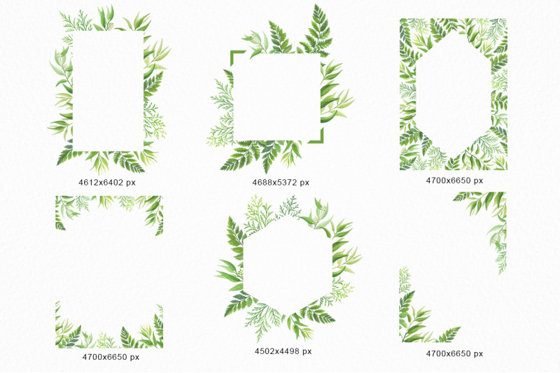 green-leaves-frames-and-borders