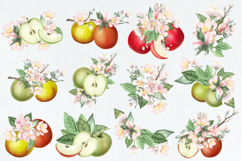 apples-and-flowers-collection
