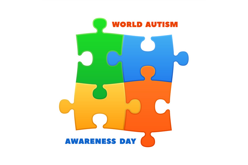 world-autism-day-awareness-poster-with-colorful-puzzle-autistic-logo