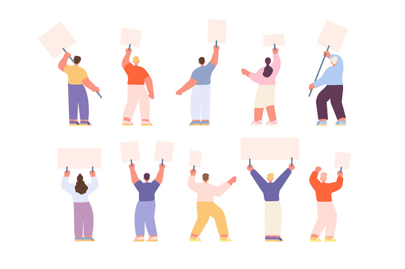 protest-characters-people-holding-placards-adults-stands-backs-with