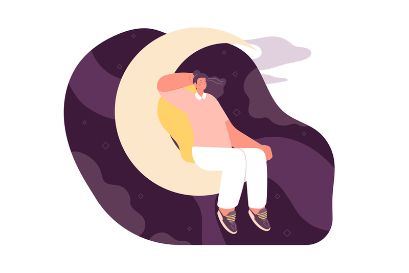 woman-dream-on-moon-dreaming-time-night-in-universe-meditation-slee