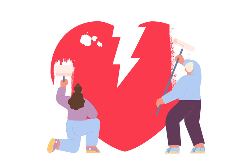 divorce-metaphor-couple-paint-out-giant-heart-family-is-over-girl-a