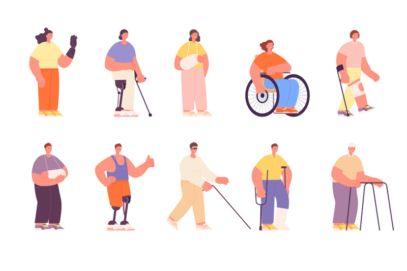 characters-bandaged-girl-boy-worker-on-wheelchair-injurious-people-g