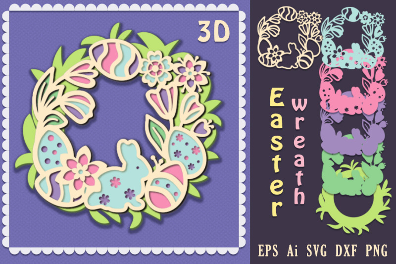 easter-wreath-3d-craft-for-easter-cut-svg