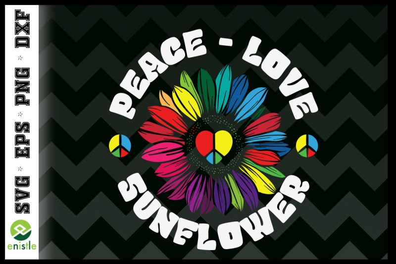 peace-love-sunflower-hippie-sunflower