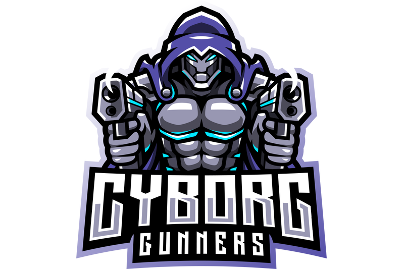 cyborg-gunners-esport-mascot-logo-design