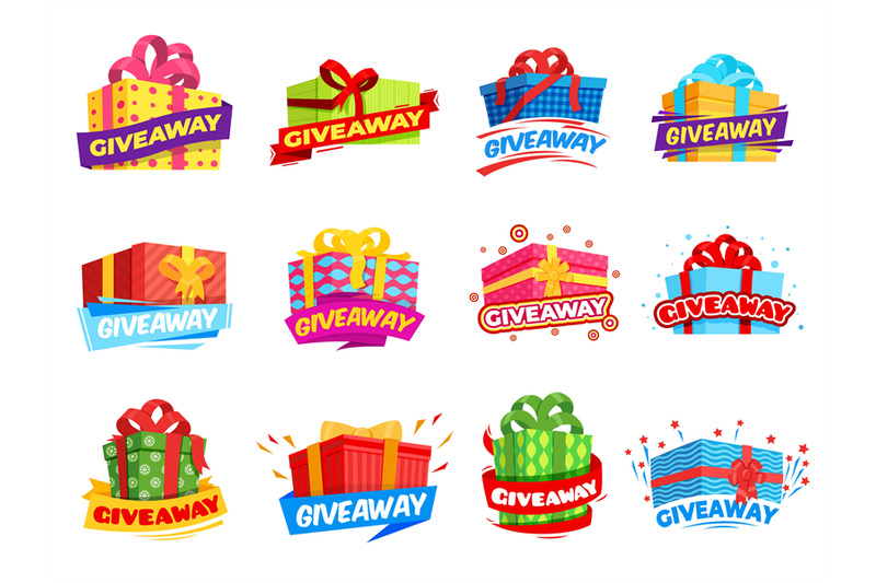 giveaway-banners-box-winner-sticker-event-gift-with-ribbon-bow-winn